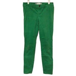 Abercrombie & Fitch Women’s Green Stretch Straight Leg Jeans Size 4 Casual Pants